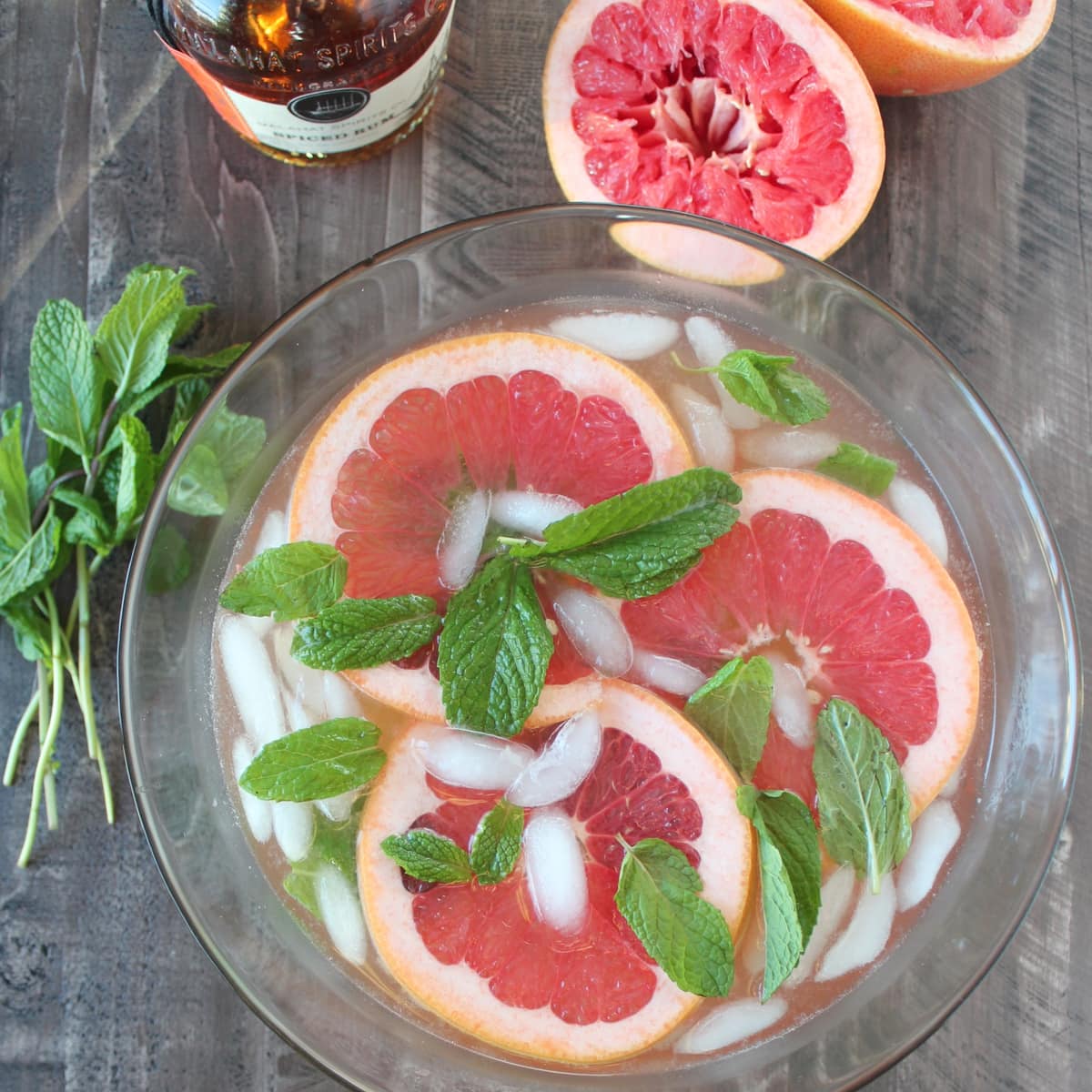 Grapefruit Ginger Spiced Rum Punch