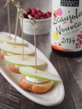 Brie Honey Apple Crostini