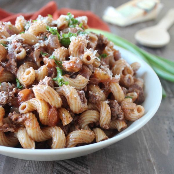One Pot Spiced Beef and Macaroni