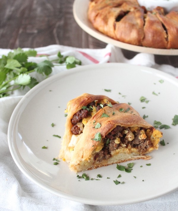 Sausage and Egg Breakfast Taco Ring Recipe