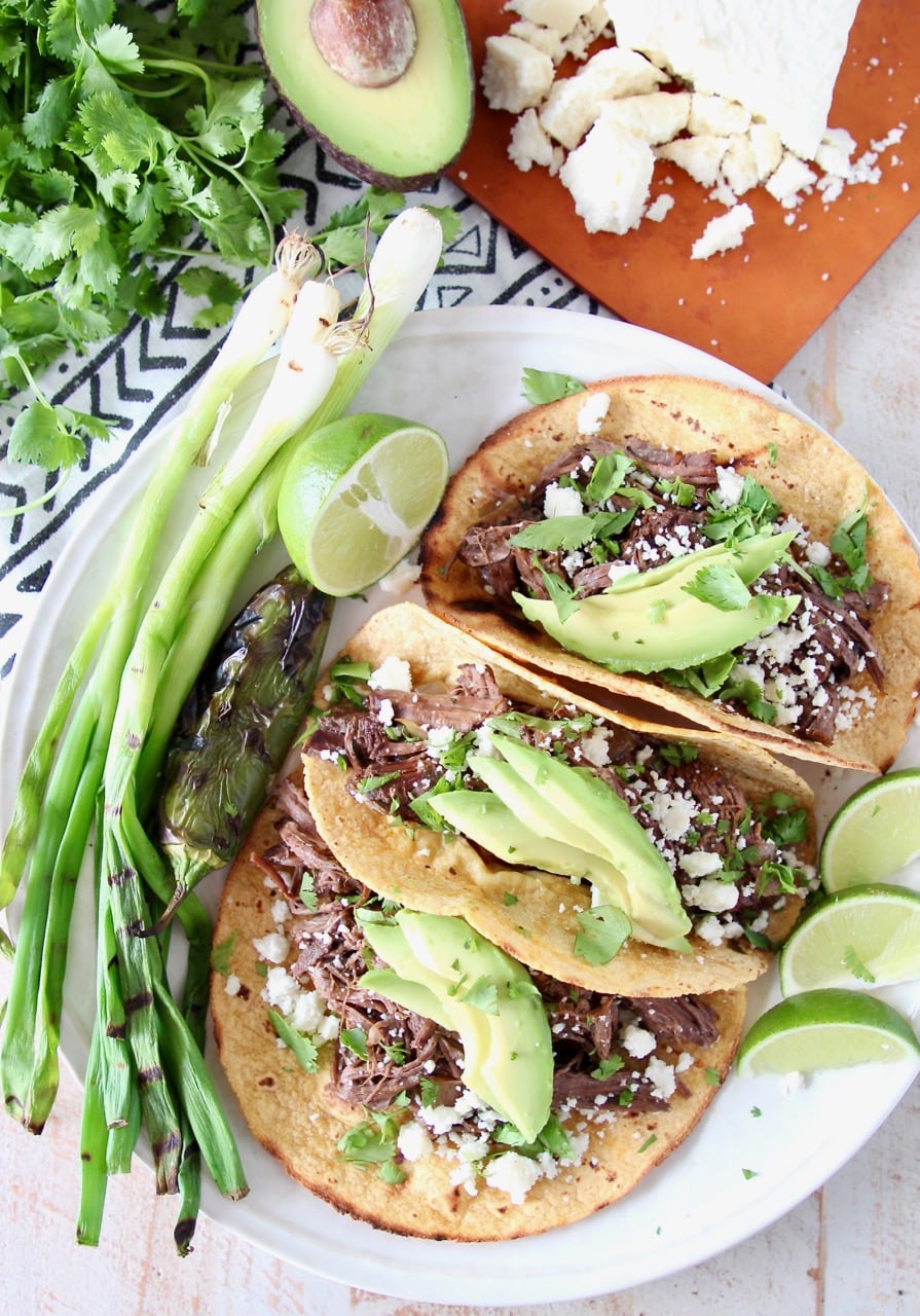 Slow Cooker Beef Barbacoa Tacos