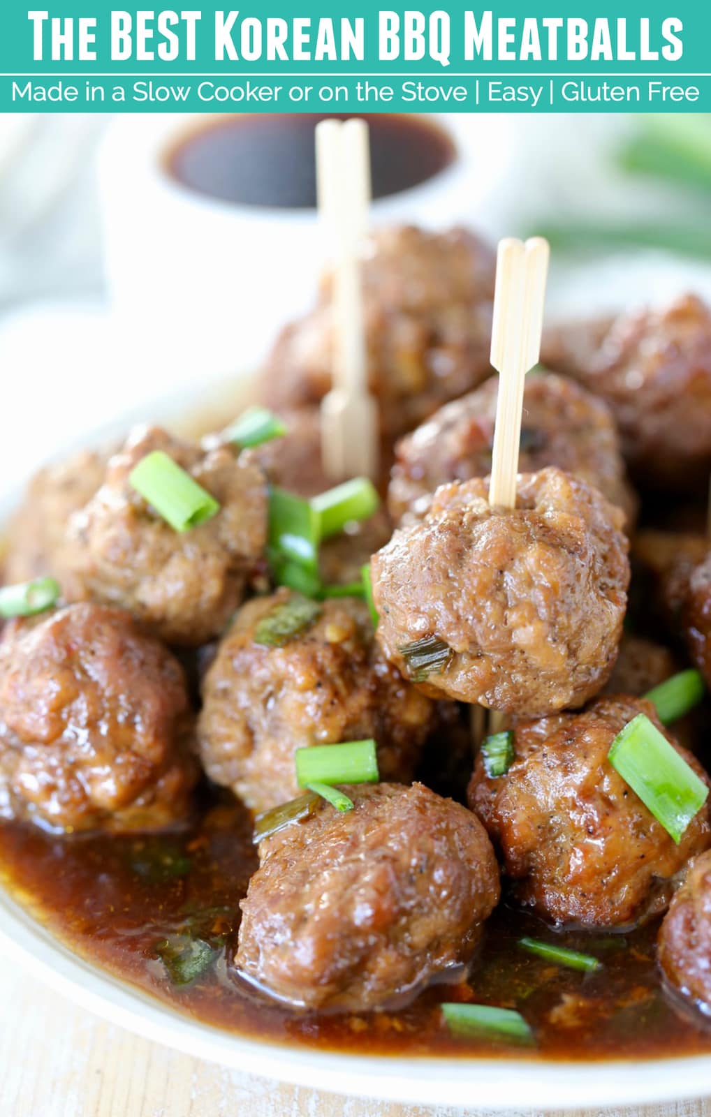 Korean BBQ Meatballs Made in a Slow Cooker!