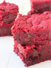 Red Velvet Chocolate Chip Brookies