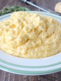 Creamy Cheesy Polenta Recipe