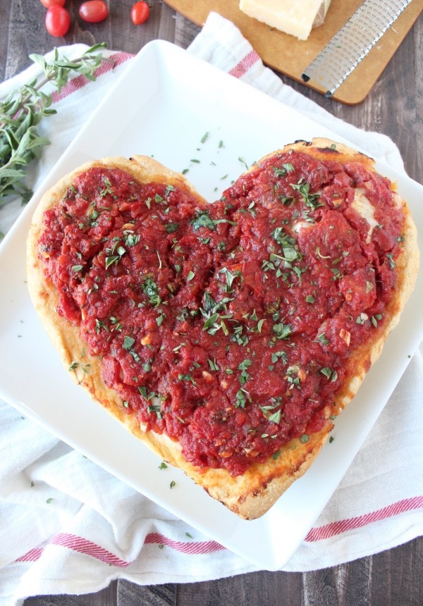 Deep Dish Heart Shaped Pizza Recipe