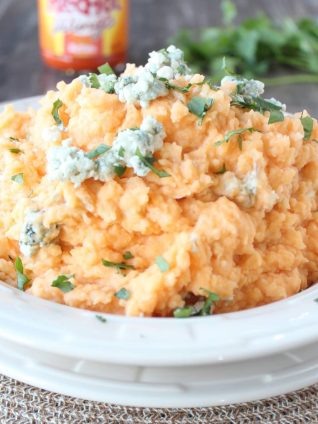 Buffalo Blue Cheese Mashed Potatoes