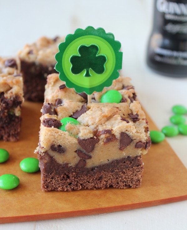 St Patricks Day Guinness Irish Cream Brookies Recipe