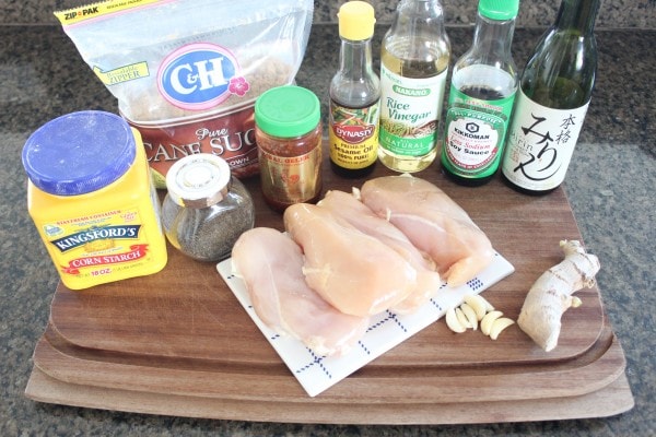 Slow Cooked Korean BBQ Chicken Ingredients