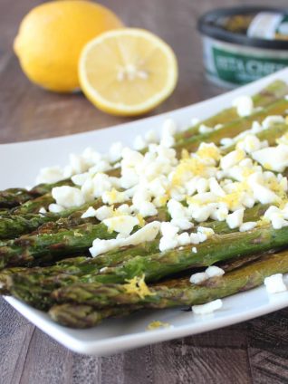 Grilled Asparagus with Feta