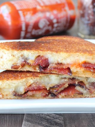 Sriracha Candied Bacon Grilled Cheese Recipe