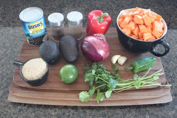 Mexican Sweet Potato Salad Ingredients