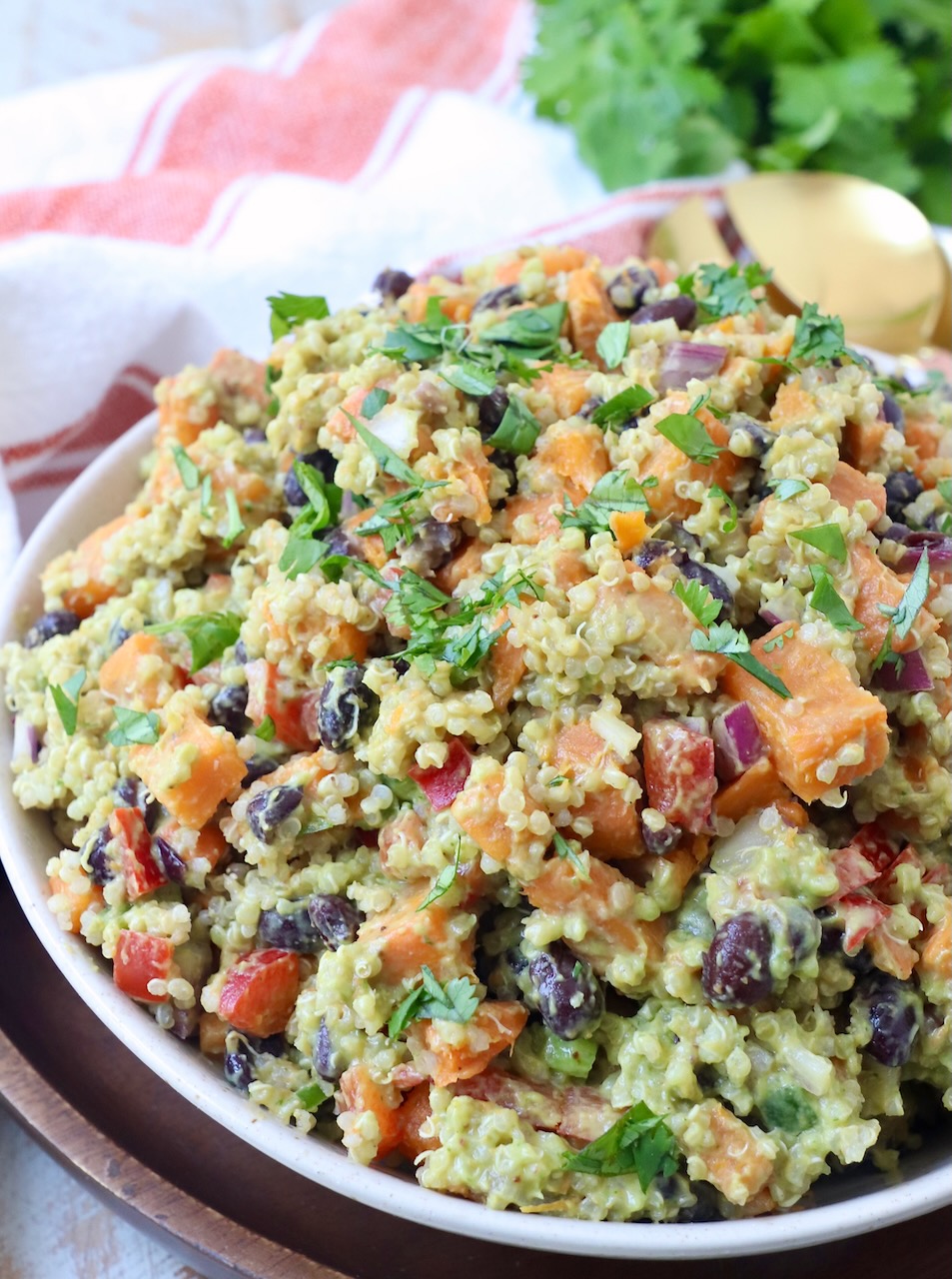 Mexican sweet potato salad in bowl