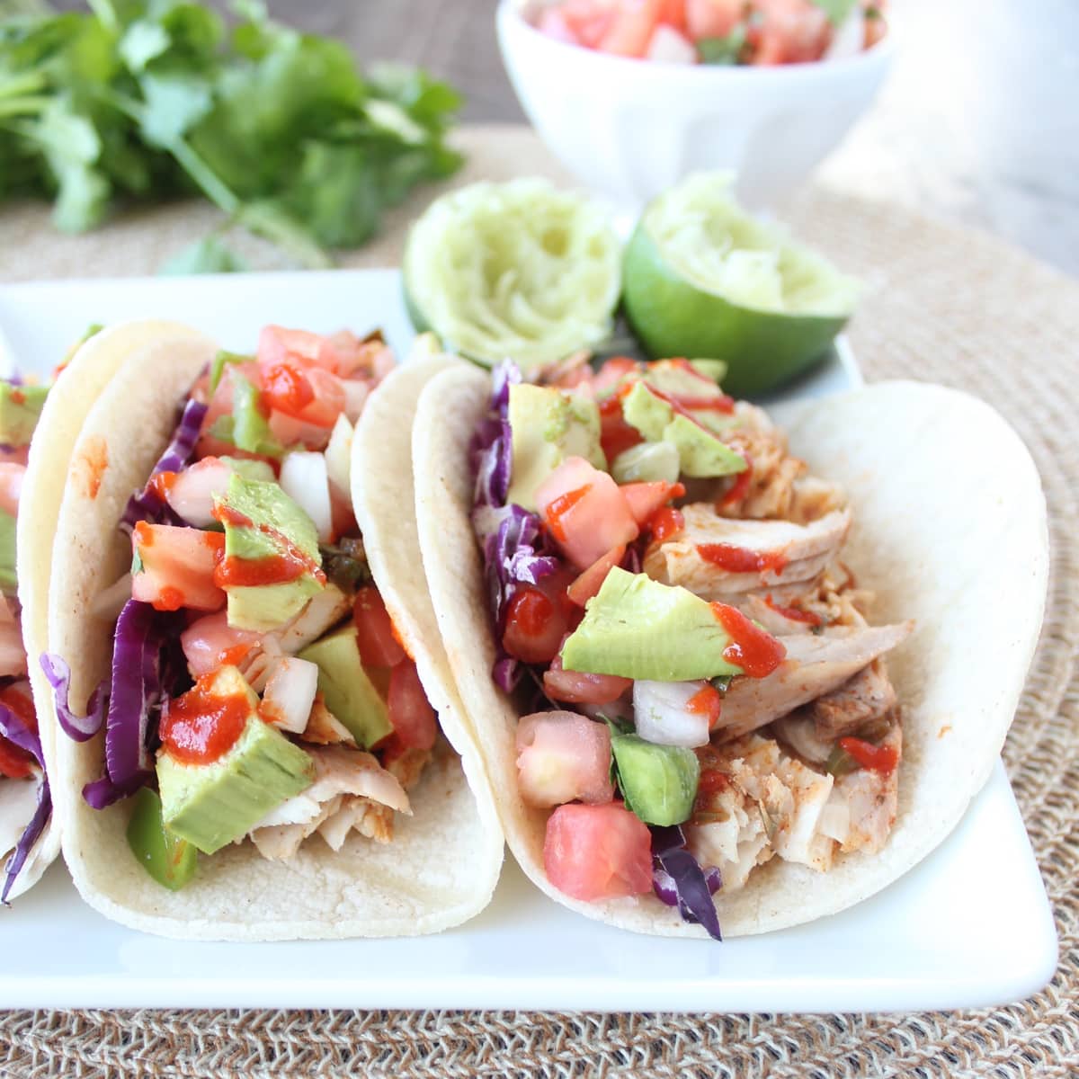 fish tacos on plate