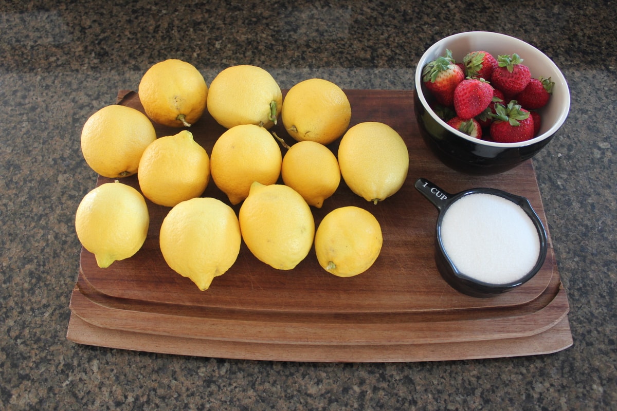 Grilled Strawberry Lemonade Ingredients