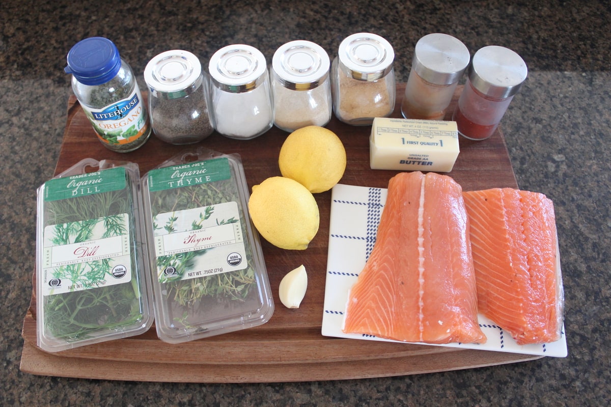 Blackened Grilled Salmon Ingredients