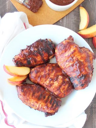 Grilled Peach Balsamic BBQ Chicken Recipe