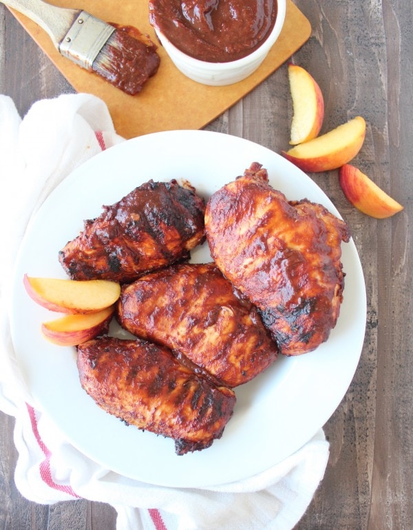 Grilled Peach BBQ Chicken Recipe