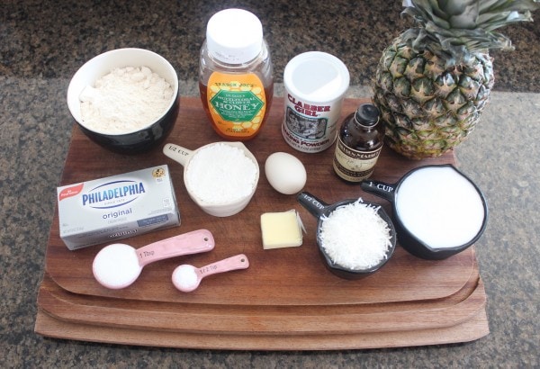 Pineapple Coconut Pancake Ingredients