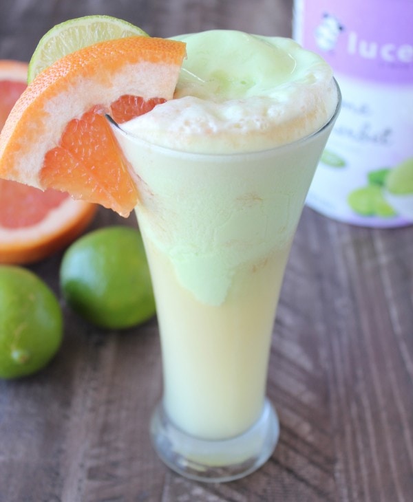 Grapefruit Lime Sherbet Float Recipe