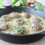Asian Meatballs in Green Curry Sauce