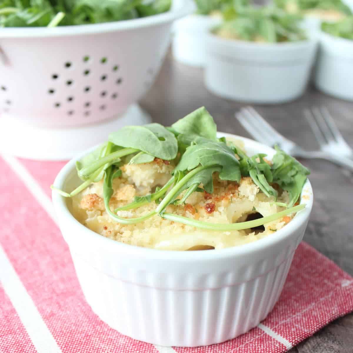 Chicken Caesar Baked Pasta Cups