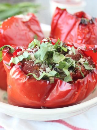 Slow Cooker Italian Stuffed Peppers