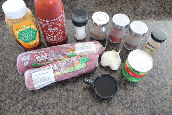 Sriracha Honey Pulled Pork Tacos Ingredients