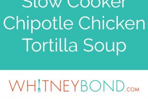 This slow cooker chicken tortilla soup recipe is given a smokey, spicy kick with the addition of chipotle peppers, it's simple, healthy & gluten free!