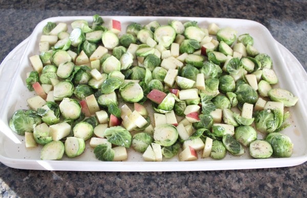 Maple Roasted Brussel Sprouts & Apples Recipe