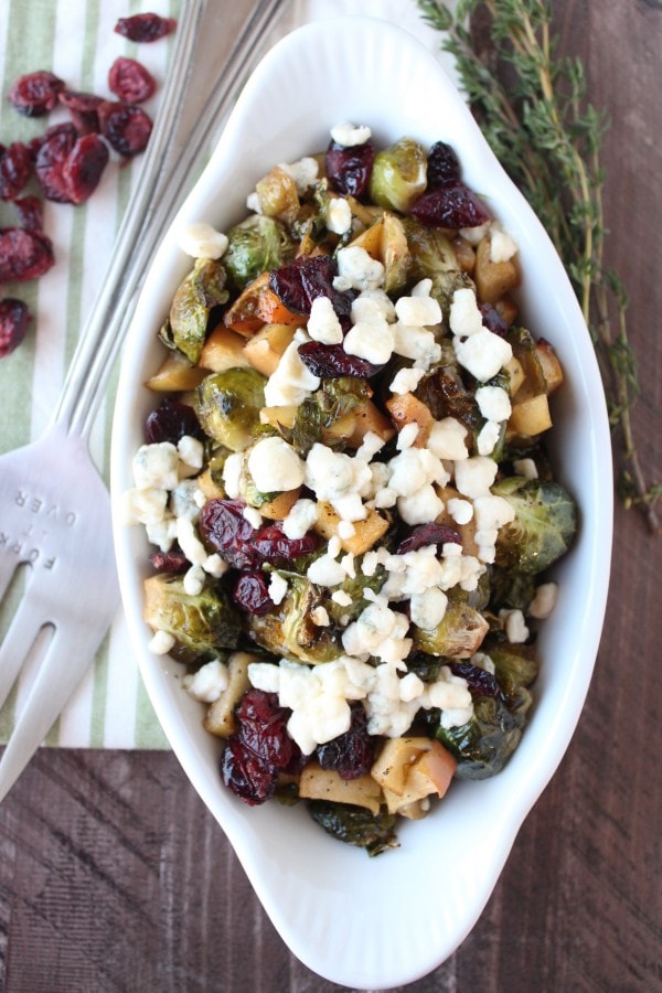 Roasted Brussel Sprouts with Gorgonzola