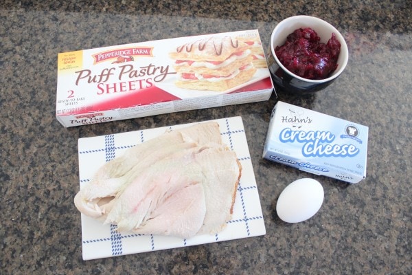 Cranberry Turkey Puff Pastry Recipe Ingredients