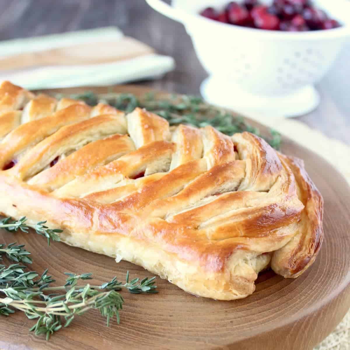 Puff Pastry Recipe with Cranberries & Turkey - WhitneyBond.com