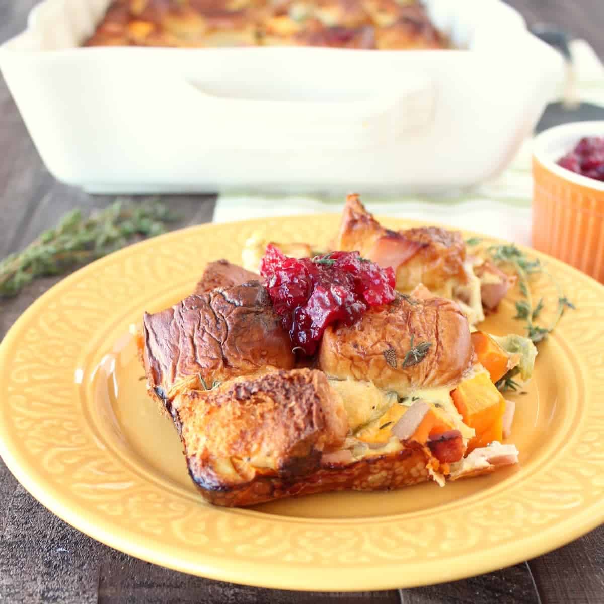 Thanksgiving Leftover Breakfast Casserole
