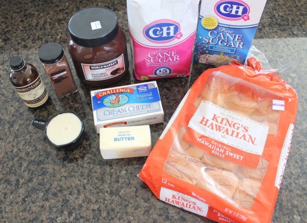 Nutella Cream Cheese Cinnamon Roll Recipe Ingredients