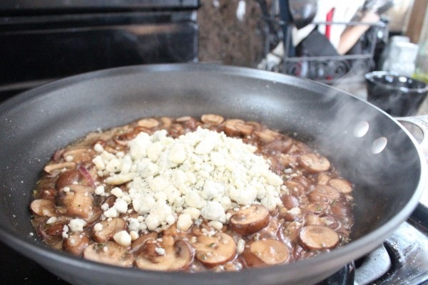 Blue Cheese Mushroom Gravy Recipe
