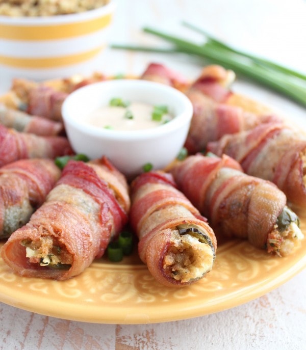 Bacon Wrapped Cream Cheese Stuffing Jalapeno Poppers Recipe