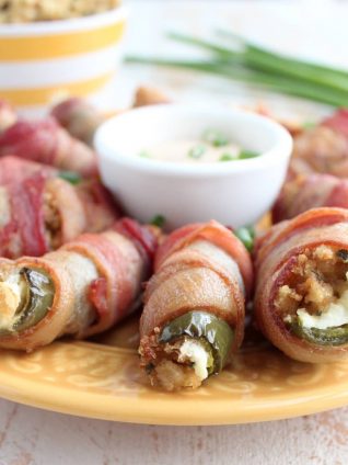 Bacon Wrapped Cream Cheese Stuffing Jalapeno Poppers Recipe