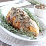 Roasted Turkey Breast with Blue Cheese Mushroom Gravy Recipe