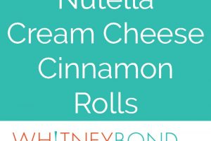 This Nutella Cream Cheese Cinnamon Roll Recipe is so easy to make & so scrumptious, perfect for weekday breakfasts or weekend brunch!