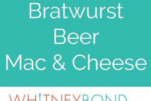 This Mac and Cheese Recipe is kicked up a notch with the addition of grilled bratwurst and amber beer, putting a fun and flavorful twist on mac and cheese!