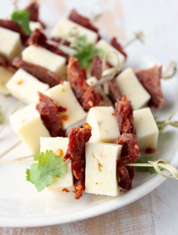 Beef Jerky and Cheese Skewer Recipe