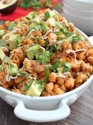 Slow Cooker Taco Macaroni and Cheese