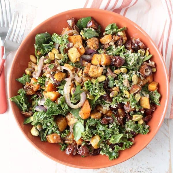 Roasted Butternut Squash Kale Salad Recipe