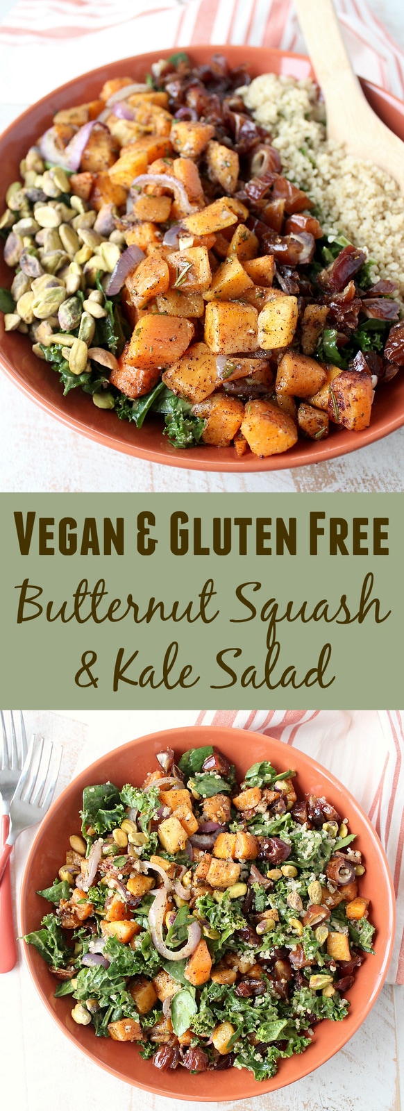 Roasted Butternut Squash Kale Salad - WhitneyBond.com