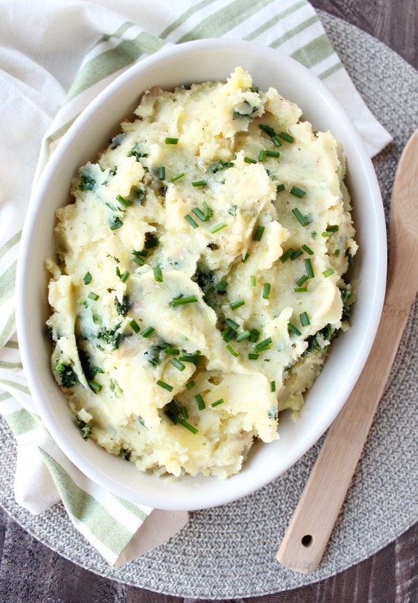 Garlic Kale Vegan Mashed Potatoes Recipe