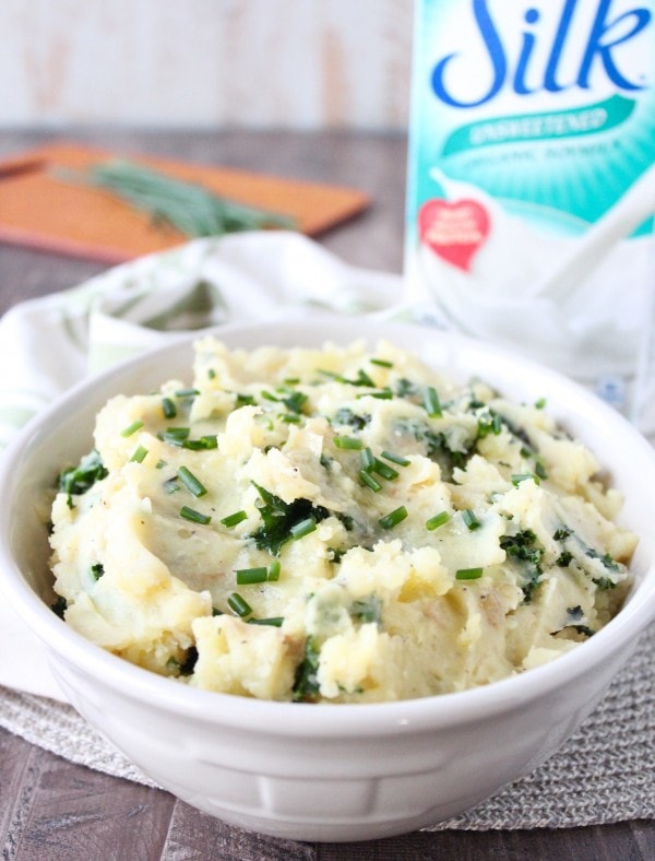 Vegan Mashed Potatoes With Roasted Garlic Kale Whitneybond Com