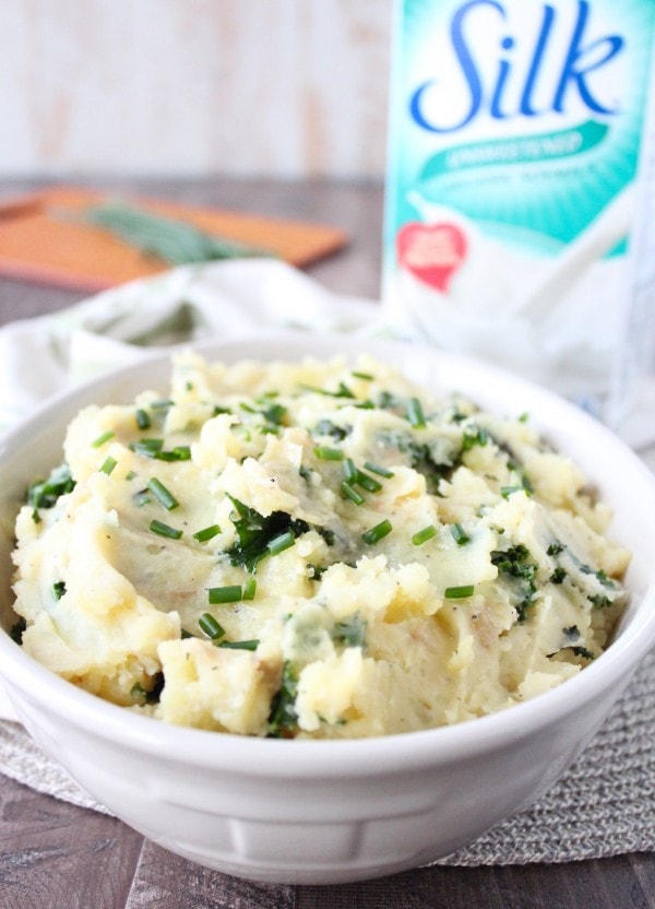 Garlic Kale Vegan Mashed Potatoes