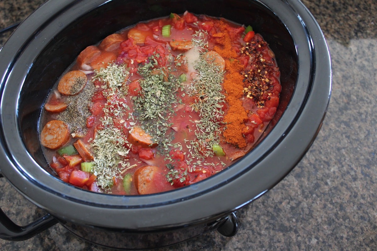 Slow Cooker Chicken & Sausage Jambalaya Recipe