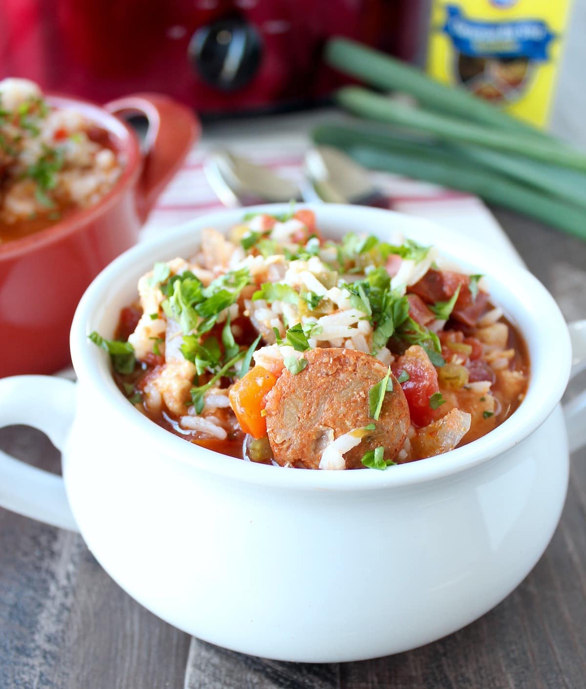 Slow Cooker Chicken Sausage Jambalaya Recipe