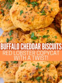 cheddar biscuits stacked up on a plate
